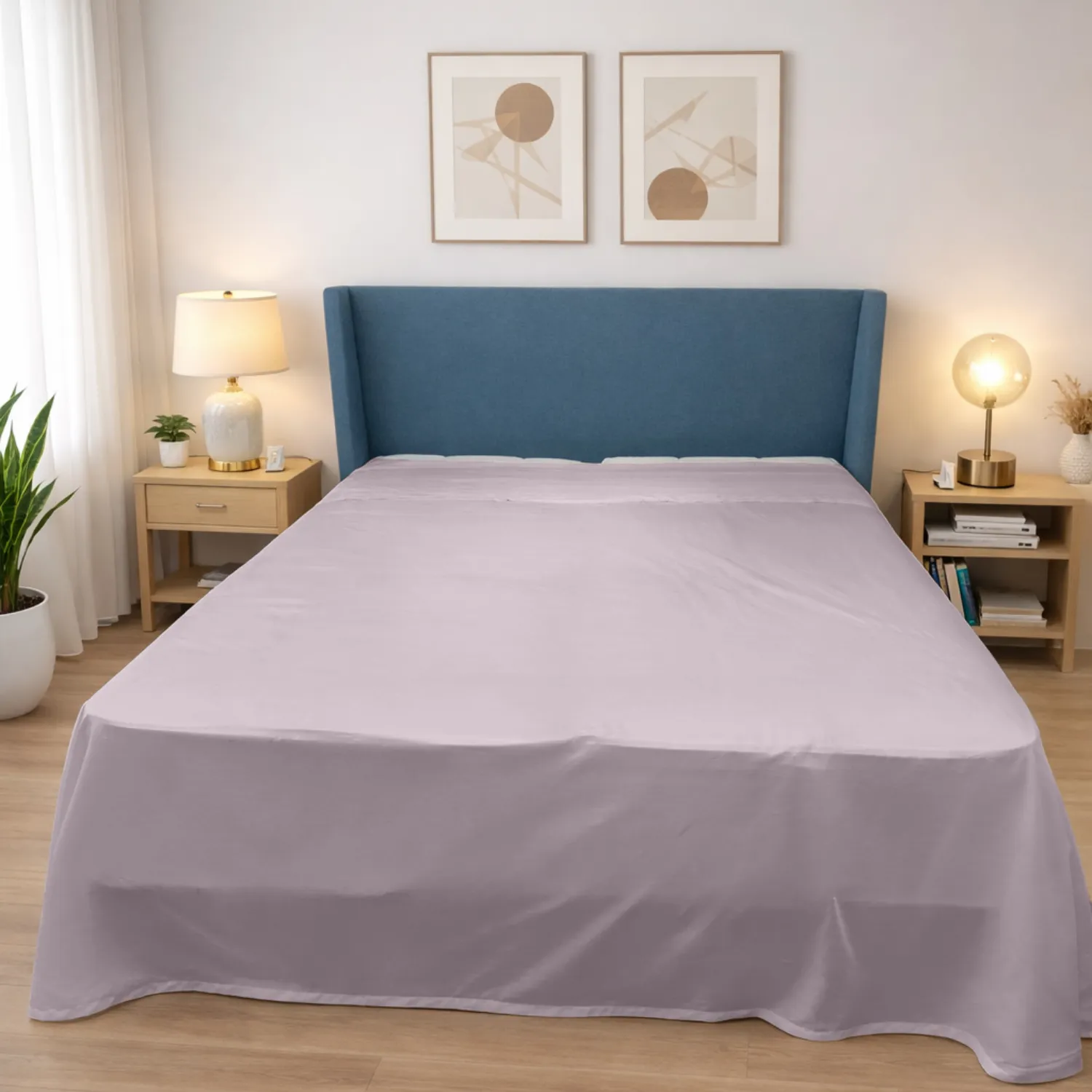 Lenzuolo sopra in raso di cotone - Oasi Deluxe