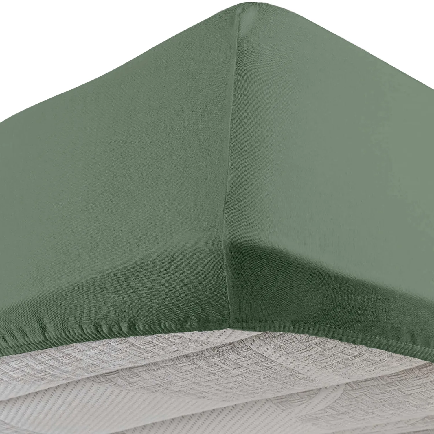 lenzuolo jersey stretch color cedro angolare