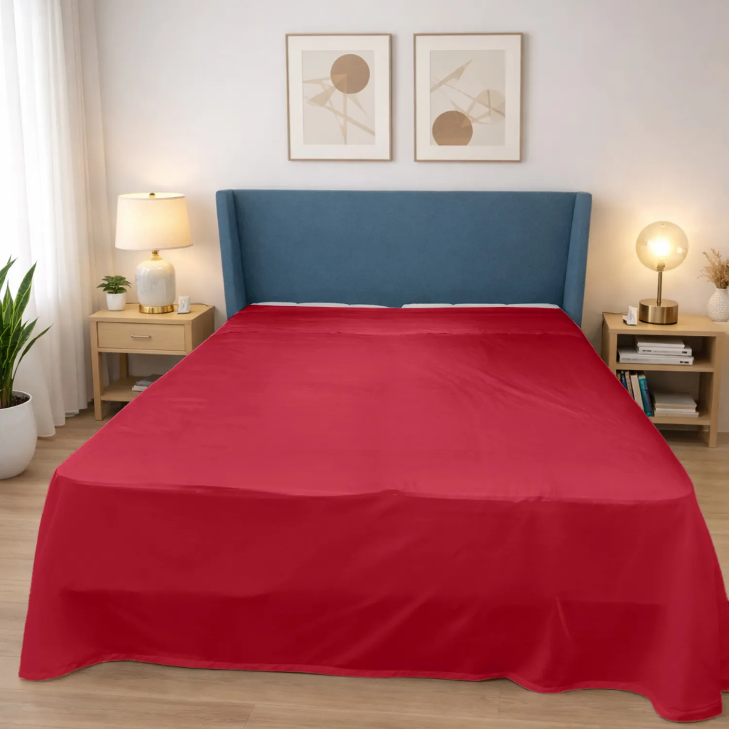 Lenzuolo sopra in raso di cotone - Oasi Deluxe