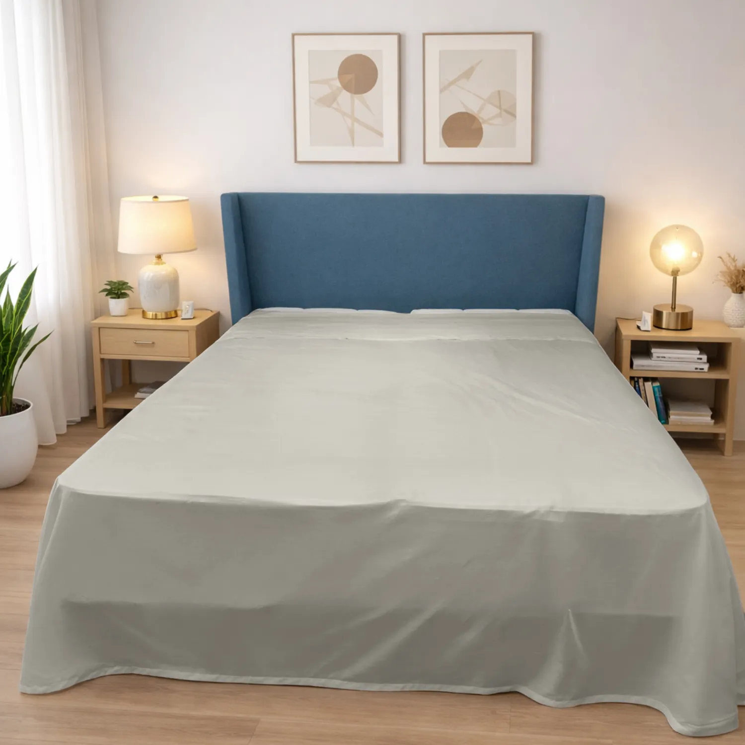 Lenzuolo sopra in raso di cotone - Oasi Deluxe