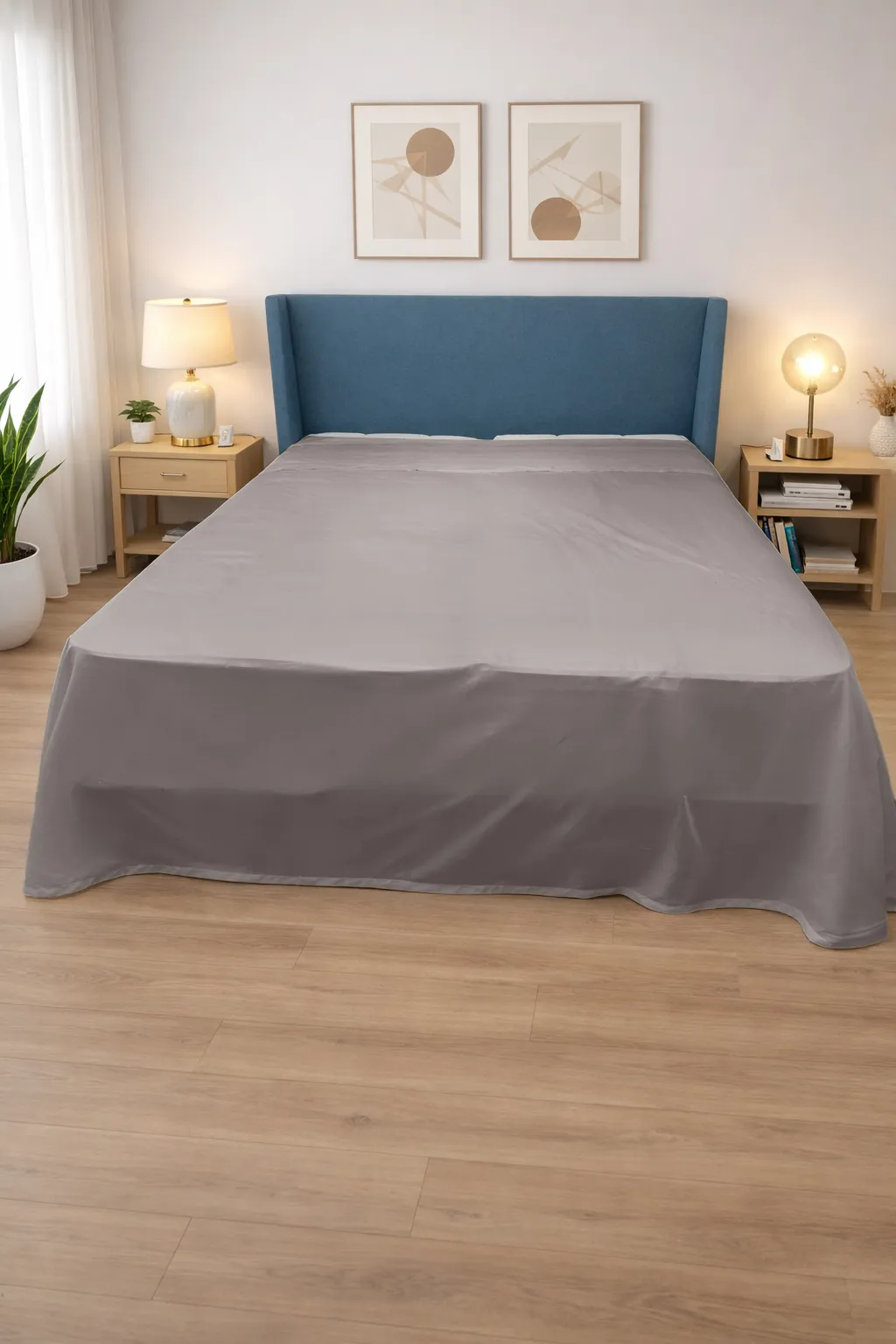 Lenzuolo sopra in raso di cotone - Oasi Deluxe