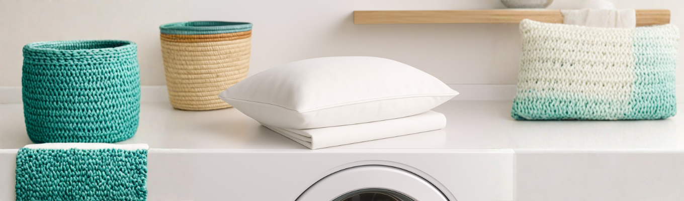 Pillowcase wash label and washing machine