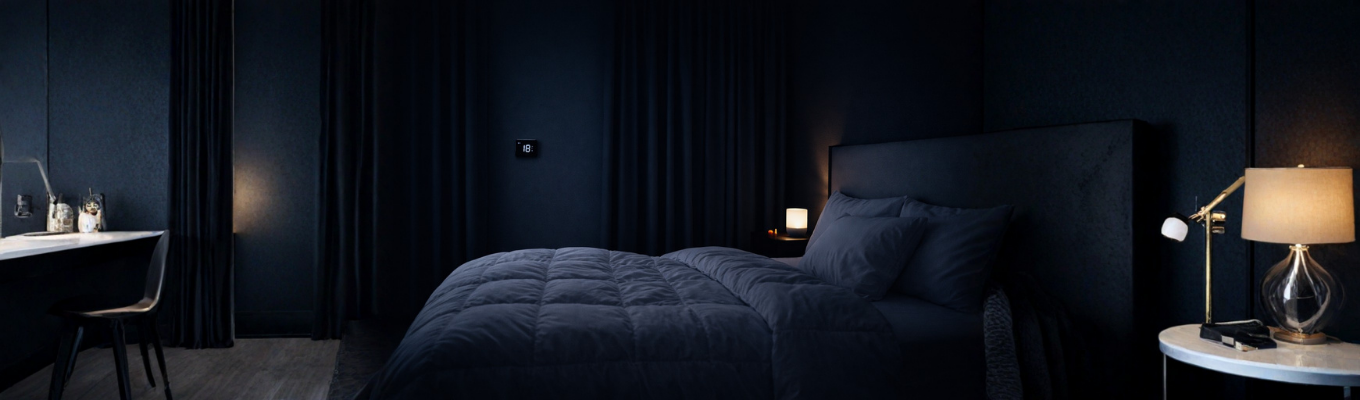 Camera buia, silenziosa e fresca per migliorare la qualità del sonno