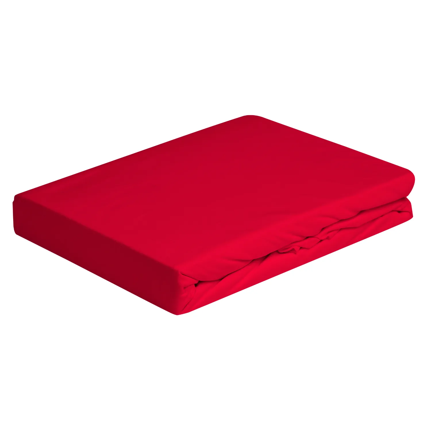 lenzuolo jersey stretch piegato color ciliegia