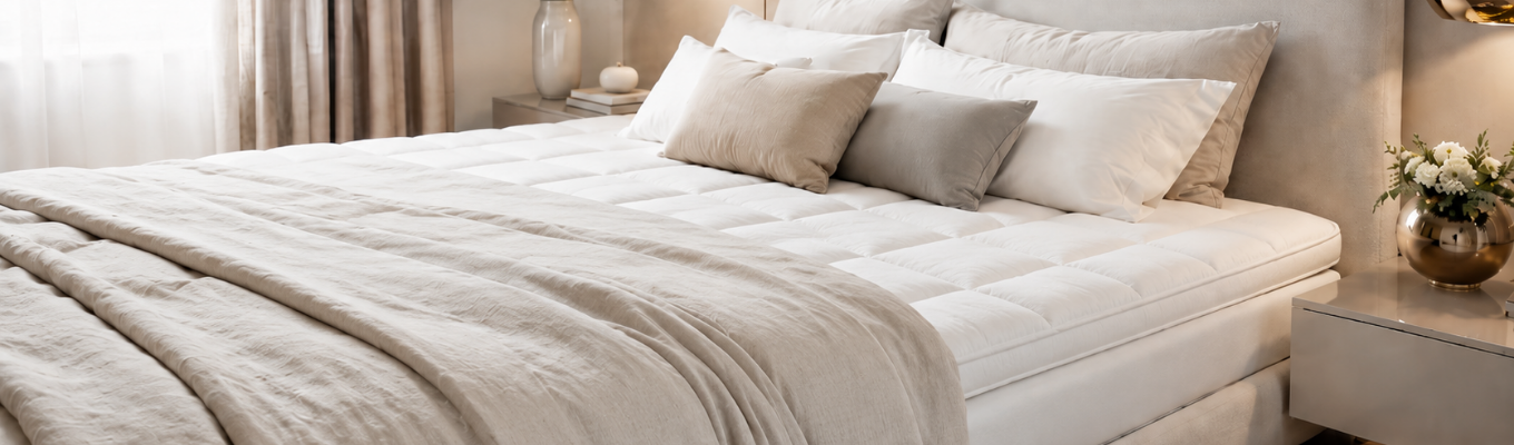 Topper matrimoniale per migliorare il comfort del letto degli sposi