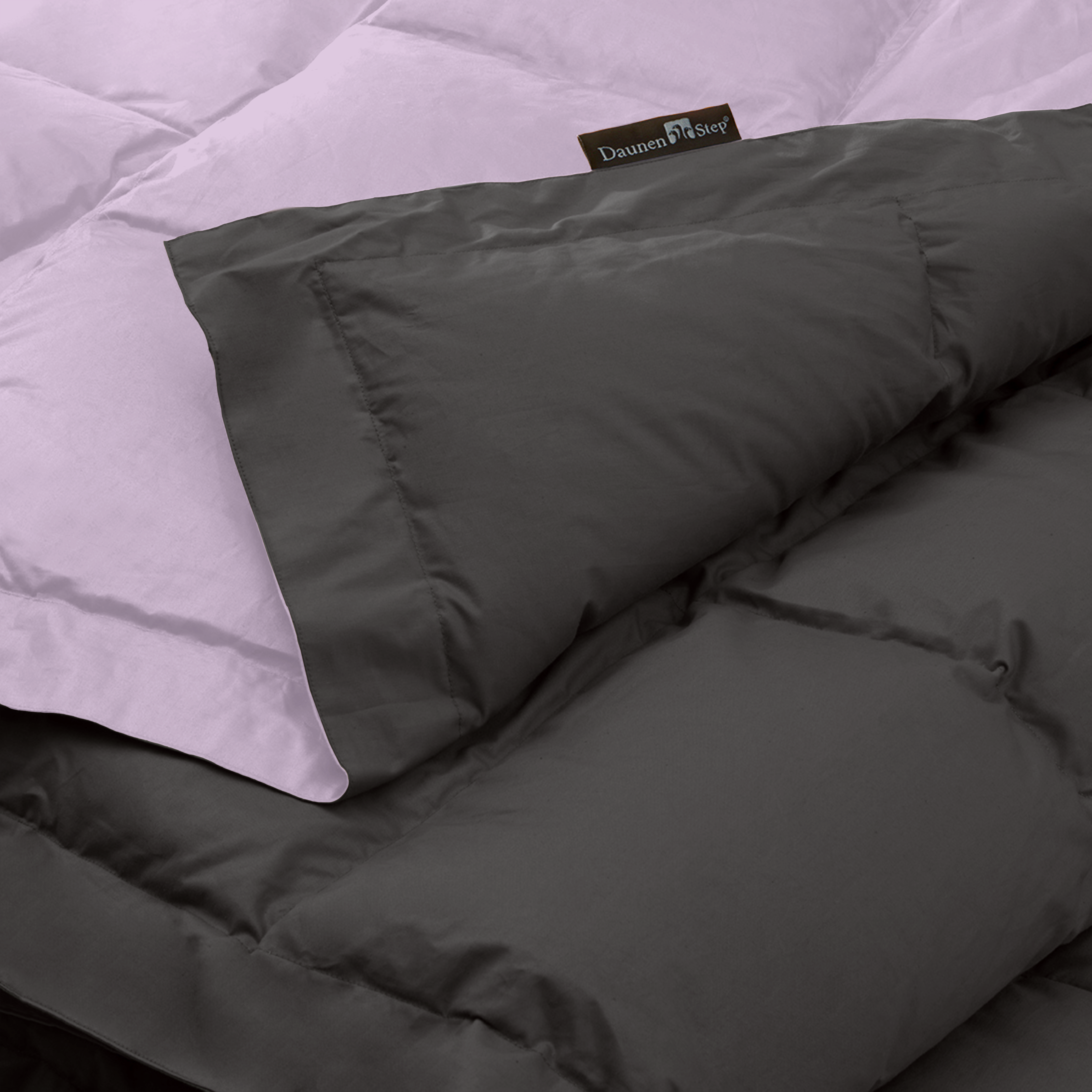 Zweifarbige Tagesdecke mit Faserfüllung (Sakura)