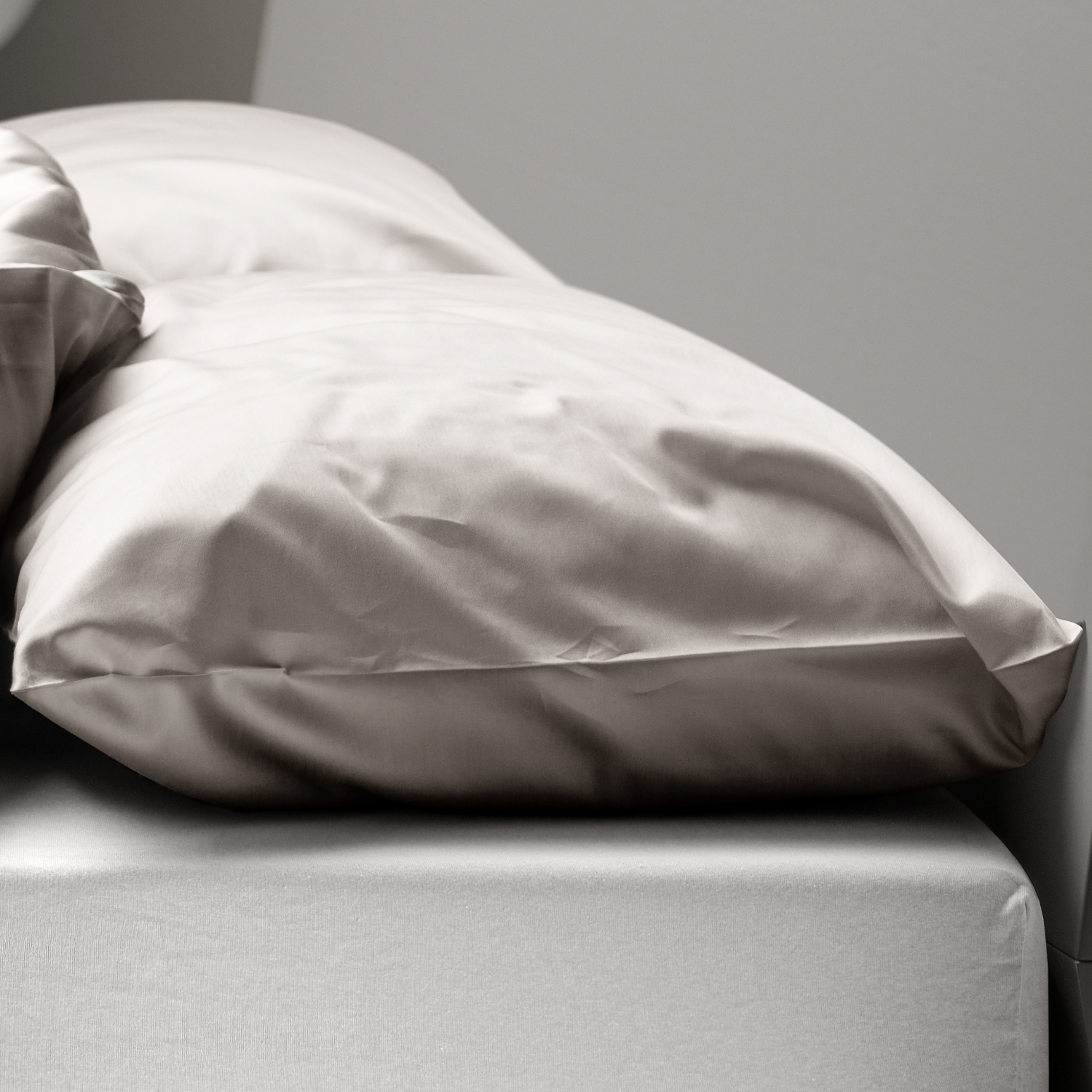 Taie d’oreiller réversibles en satin – Oasi Kiss