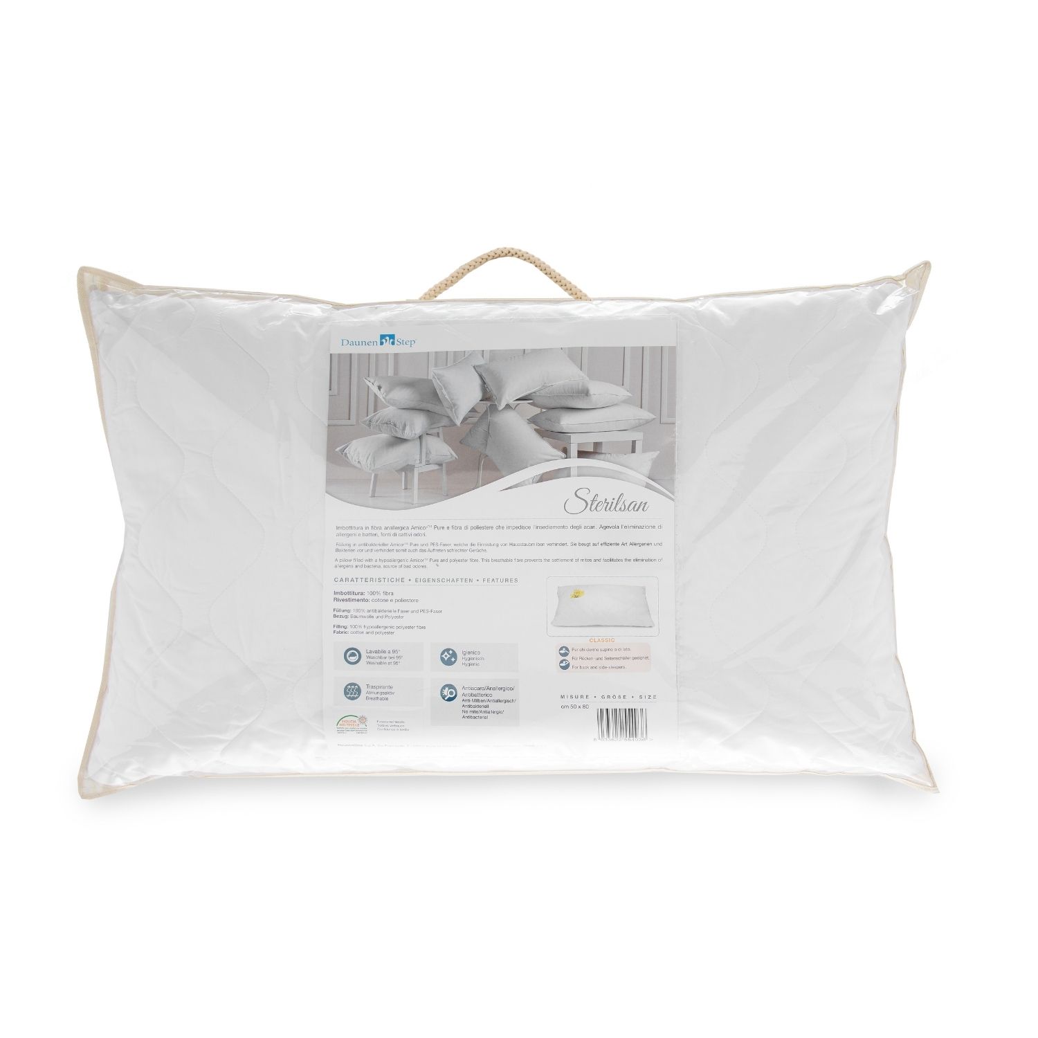 Synthetic fibre pillow Sterilsan